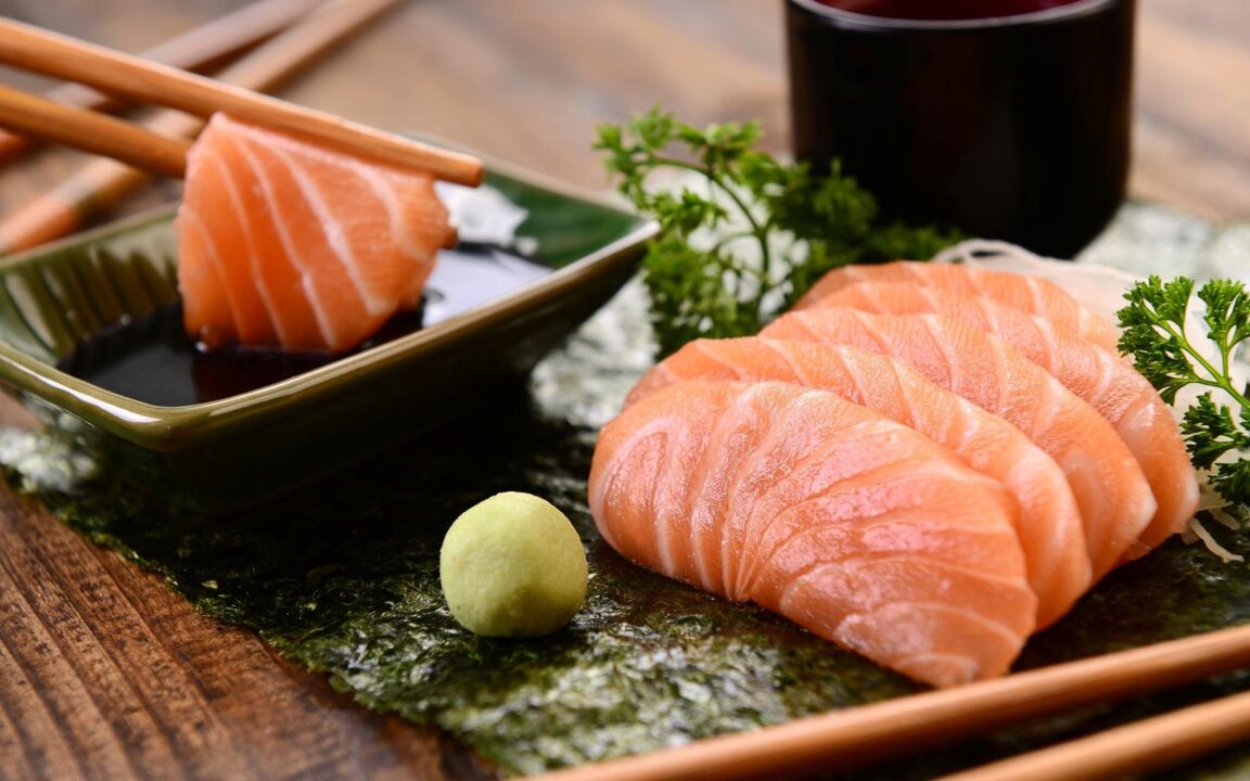 Fish is one of the main elements of the Japanese diet, with the exception of fatty varieties like salmon. 