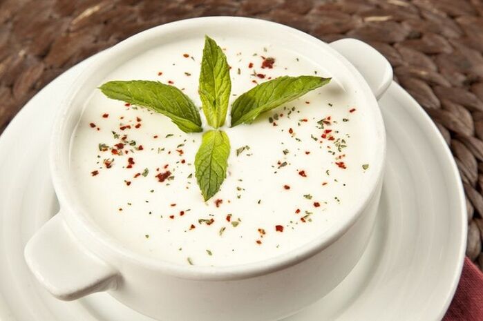 dilution yogurt soup